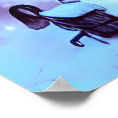 Winter in het dorp | AI Art Poster (Hoek)