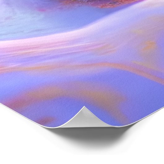 Winter in het dorp Gingerbrood | AI Art Poster (Hoek)