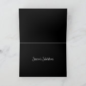 Winter in het dorp voortekst feestdagen kaart (Binnen)