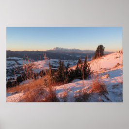 Winter in het Pieniny-gebergte Poster