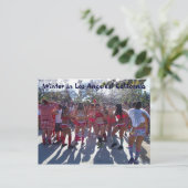 Winter in Los Angeles Briefkaart! Briefkaart (Staand voorkant)