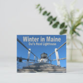 Winter in Maine Briefkaart (Staand voorkant)