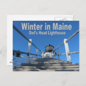 Winter in Maine Briefkaart (Voorkant / Achterkant)