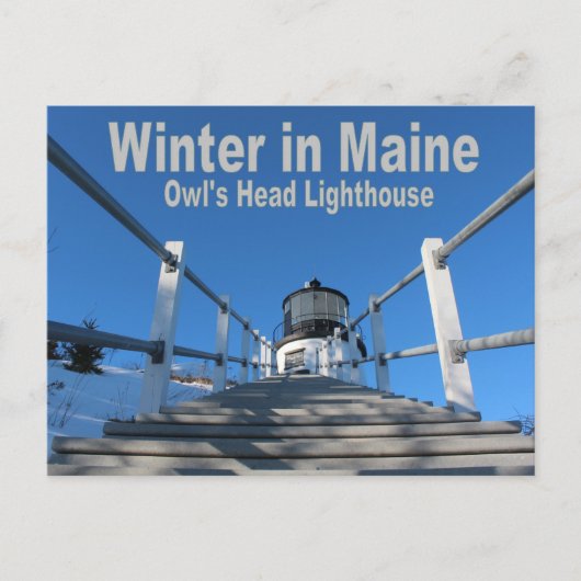 Winter in Maine Briefkaart (Voorkant)
