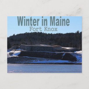 Winter in Maine Briefkaart