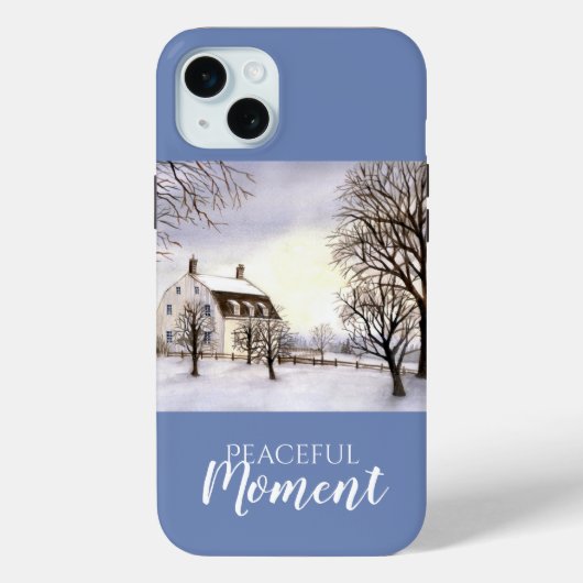 Winter in New England Waterverf Painting Case-Mate iPhone Case (Achterkant)