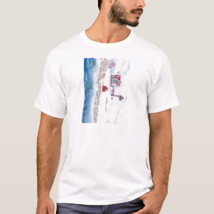 winter in Nubble LIghthouse in Maine T-shirt