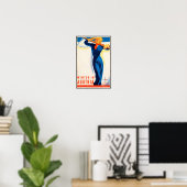 Winter in Oostenrijk - Poster voor reizen met best (Thuiskantoor)