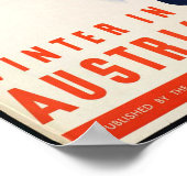 Winter in Oostenrijk - Poster voor reizen met best (Hoek)