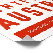  winter in Oostenrijk skireisposter Poster (Hoek)