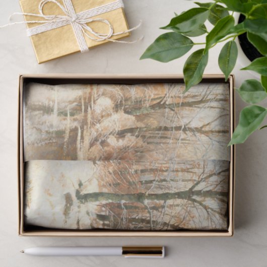 Winter in Spreewald, ontkoppeling Tissuepapier (Geschenk)