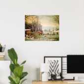 Winter in the Country, Getting Ice Poster (Bureau à domicile)