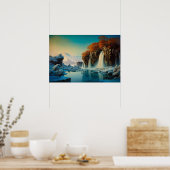 Winter in Valley Herfsten Poster (Keuken)