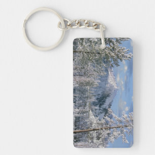Winter in Yellowstone National Park, Wyoming Sleutelhanger