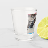 Winter in zeven talen shot glas (Links)