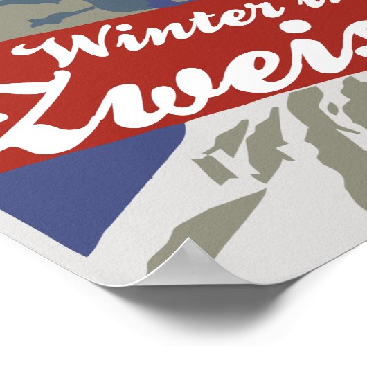 Winter in Zweisimmen,  skireis en Poster (Hoek)