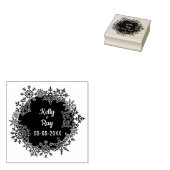 Winter Inspired Design for Wedding with Snowflakes Rubberstempel (Gestempeld)