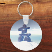 Winter-inukshuk-Sleutelhanger Sleutelhanger (Voorkant)