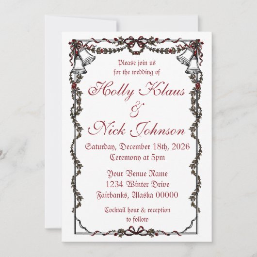 Winter Invite Kaart (Voorkant)