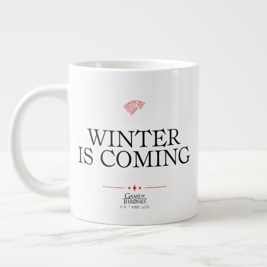 Winter is Coming Extra Grote Beker (Links)