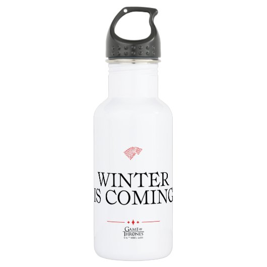 Winter is Coming Waterfles (Voorkant)