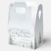 Winter is koud buiten Baby shower dank u Bedankdoosjes (Geopend)