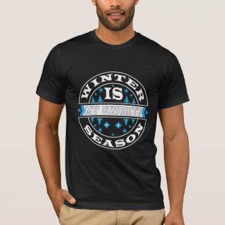 Winter Is Mijn Favoriete Seizoen Sneeuwliefhebber T-shirt