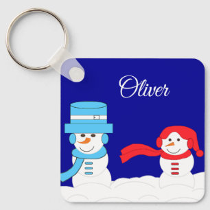 Winter is Sneeuwachtig: Donkerblauw Sleutelhanger
