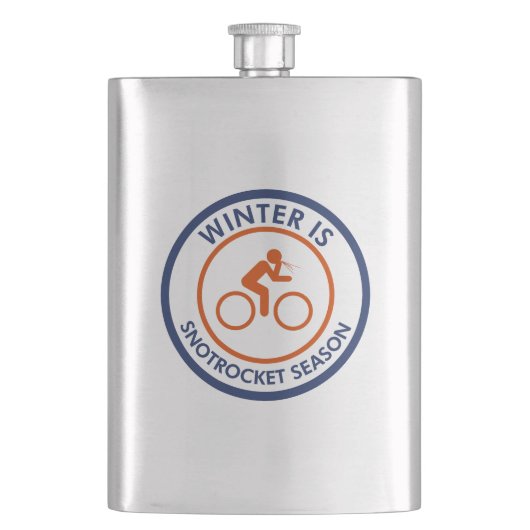 Winter is Snot Rocket Season Cycling Flacon (Voorkant)