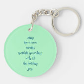 Winter Joy Fox Sleutelhanger (Achterkant)