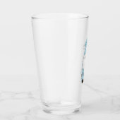 Winter Kabouter Bierglas Glas (Rechts)