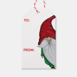 Winter Kabouter Cadeautag Cadeaulabel