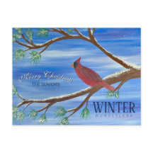 Winter Kardinaal Kerstkaart