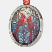 Winter Kardinalen Kerstmis Ornament (Links)