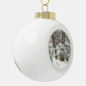 Winter Keramische Bal Ornament (Links)