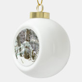 Winter Keramische Bal Ornament (Rechts)