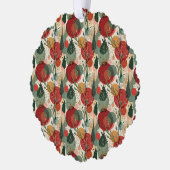 Winter / Kerst Abstracte Tegelkunst Ornament Kaart (Links)