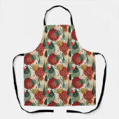 Winter / Kerst Abstracte Tegelkunst Schort (Voorkant)