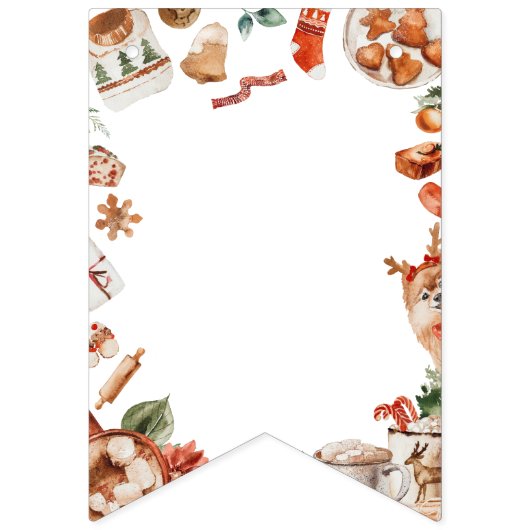 Winter Kerst Baby Shower Slinger Banner (Eerste vlag)
