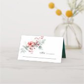 Winter Kerst Bloemen Waterverf Bruiloft (Voorkant)