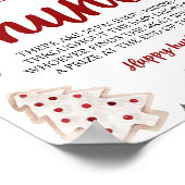 Winter Kerst Fopspeen Hunt Baby shower spel Poster (Hoek)