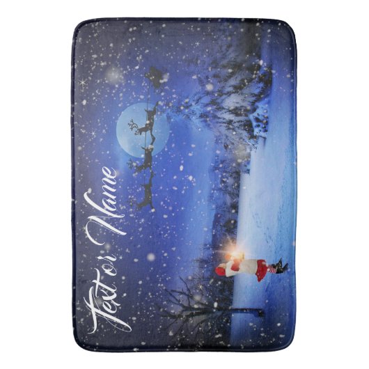 Winter Kerst Keuken Badmat Mat Home (Voorkant Verticaal)