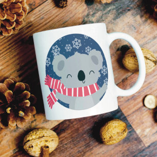 Winter Kerst Koala Beer Mok