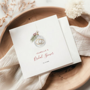 Winter Kerst Ornament Vrijgezellenfeest Servet