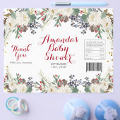 Winter Kerst Wit Bloem Chipzak Verpakking Flyer (Enkel)