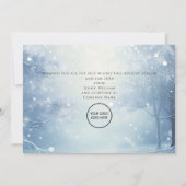 Winter Kerst Zakelijk Logo Feestdagenkaart (Achterkant)