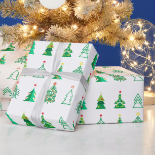 Winter Kerstcadeaus Decoratie Kerstspar Cadeaupapier