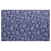 Winter Kerstconstellation Holiday Pattern Stof (Fat Quarter)
