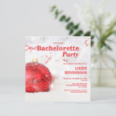 Winter Kerstfeest Bachelorette Kaart (Staand voorkant)