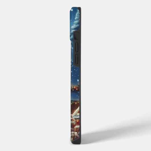 Winter/Kerstman/Kerstmis/Sneeuw iPhone Hoesje (Linkerkant)